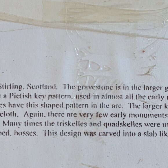 Authentic Handmade Brass Rubbings - Celtic Knotwork & Stirling Pictish Designs - Picture 7 of 8